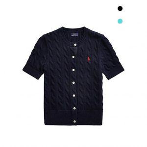 [폴로 랄프로렌] 케이블 니트 코튼 숏 슬리브 카디건 (3 COLOR) 508283
