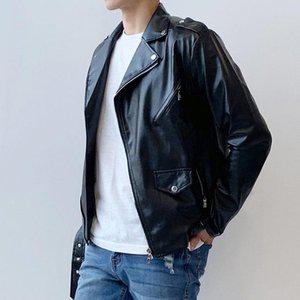 [더블디] 라이더자켓 남자가죽자켓 벨트 래더 바이커