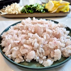 남해안 여수 최상급 자연산 붕장어 아나고 회 순살 450g내외 당일조업 당일