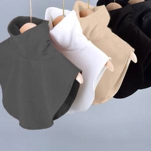 성인 페이크 목폴라 공갈 목 티 목만 있는 가짜 목폴라 수건 발열 보온