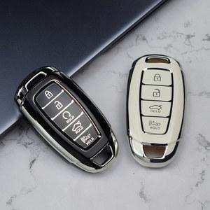 차키케이스 자동차 키 케이스 커버 쉘 포브 현대 i30 Ix35 코나 엔시노 솔라리스 아제라 그랜저 Ig 액센트 산타페 팰리세이드 3 버튼 4/5