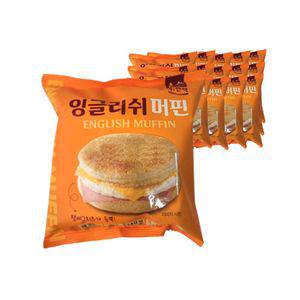[유토피아]한맥 PC방 아침먹거리 간식 잉글리쉬 머핀 햄버거15봉 한맥햄버거 PC방햄버거 냉동햄버거 잉글리