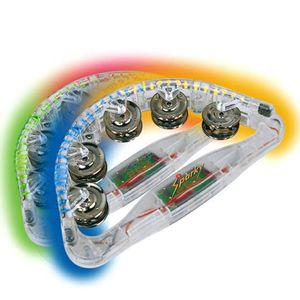 4색 LED 발광 탬버린 어린이 완구 놀이