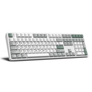 한성컴퓨터 GK798PRO 유무선 기계식 메탈 화이트 (라벤더 또각)