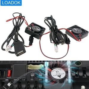 4 6 핀 차량용 라디오 USB 배선 하네스 케이블 냉각 팬 안드로이드 멀티미디어 네비게이션 플레이어 헤드