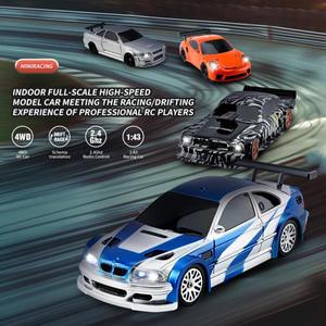 남아용 장난감 RC 1/43 드리프트 레이싱 카 RTR 4WD 륜 구동 고속 라디오 제어 모델 2.4g 미니 선물