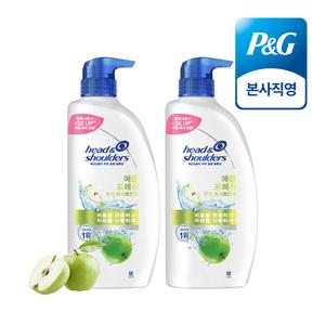 헤드앤숄더 애플 프레쉬 약산성 두피 트리트먼트 850ml 2개
