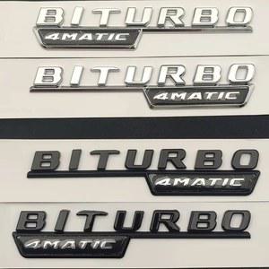 호환 로고 액세서리, 4MATIC ABS 후면 AMG GLC43 GLC 스티커 글자 트렁크 엠블럼, 벤츠 BITURBO 메르세데스 3D X253 자동차 43