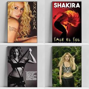 콜롬비아 가수 Shakira 포스터 홈 페인팅 캔버스 장식 사진실 벽 아트 인쇄 그림