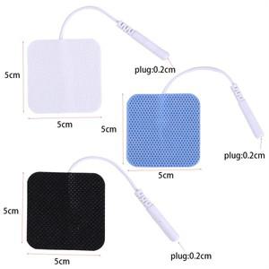 5x5cm 부직포 자체 접착 전극 패드 전기 마사지 스티커 교체 패치 Accessorie에 대 한 수십 젤