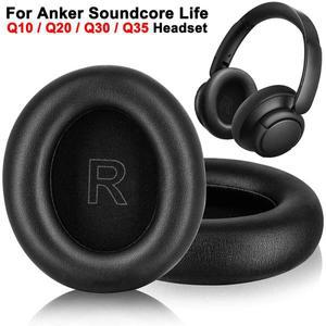 [누리SOUND]Anker Soundcore Life용 버클이 달린 이어커버, 메모리 폼 이어 쿠션, 단백질 가죽, Q35 Q30 Q2