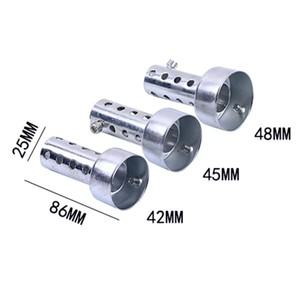 배기 35mm 42mm 45mm 48mm 범용 오토바이 배기 머플러 조정 가능한 소음기 Db 킬러 파이프 팁 오토바이 수