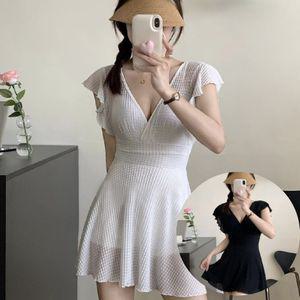 휴양지 비치 와플 빅사이즈 원피스 수영복웨어 패션 뱃살커버 체형 실내수영장 호캉스