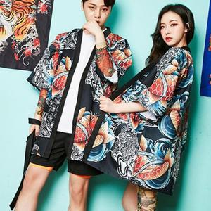코스프레 남여공용 야쿠자 비단잉어하피가운 비단잉어