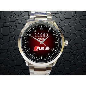 New 남녀공용 메탈 시계 [세금포함] [정품] Audi RS 6 실버톤 made of stainles 패션시계 명품시계 손목시