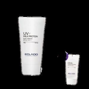 [에끌라두] UV 밀크 틴 선크림40g+카밍수딩젤 증정 기획팩( 33,00)