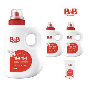 비앤비 유아 섬유세제 1500ml 용기형 3입+증