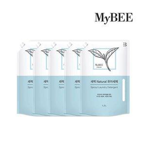 [마이비] 새싹내추럴 유아세탁세제 리필형(1200ml)x5개
