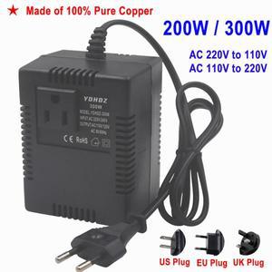 전력 변압기 조정기, 220V-110V 스텝 다운 110, EU, UK 플러그,