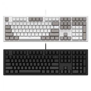 COX 엠프리스 RGB PBT 완전방수 무접점 화이트 (45g) 유선 풀배열 키보드 108키