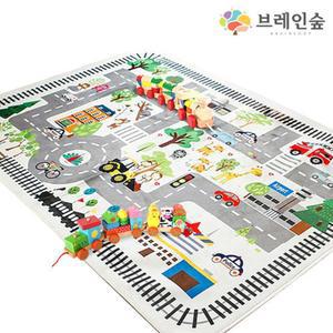 교통질서 기찻길 극세사 놀이매트 볼폴장 아기선물 볼풀공 미술활동 오감발달 플레이