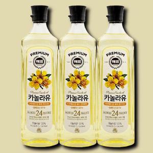 [기타] 사조 해표 카놀라유 식용유 바삭한 튀김 부침 900ml 3개