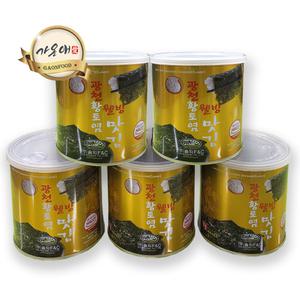 [가온애] 광천김 캔김 (27g) x5개 / 구운캔김 광천캔김 캔구이김 식탁김 도시락김 구운김 반찬용김 식탁용