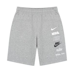 나이키 NSW 스포츠웨어 멀티로고 플리스 여성 트레이닝 반바지 쇼츠 팬츠 그레이 FD9318-063