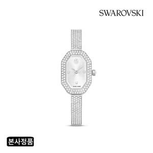 [스와로브스키/본사정품] Dextera Bangle 실버 톤 메탈 시계 5672977
