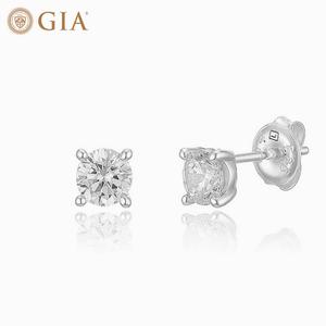 [로이드](센텀시티점)14K  GIA 감정 2캐럿 4프롱 다이아몬드 귀걸이 LEG11211D
