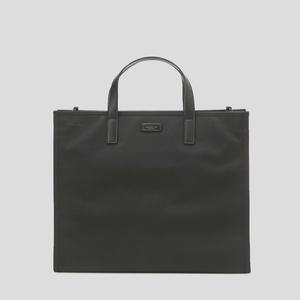헤지스 액세서리 [선물추천]블랙 페브릭 로고라벨 크로스 겸용 토트백 HJBA5E950BK