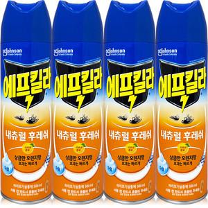에프킬라 에어로졸 내츄럴 후레쉬 500ml 4개
