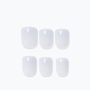 연휴10추가데싱디바 매직프레스 에어리 블루 숏 스퀘어 네일팁