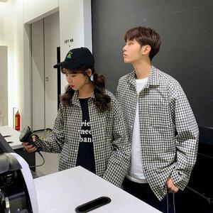 [오노마] ONM 남여공용 셔츠 남방 시밀러룩 커플룩 1컬러 체크패턴