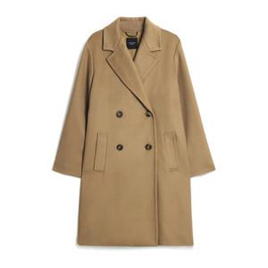막스마라 더블브레스트 울 코트 카멜  ZUM-006