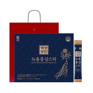 [가정의달] 개성상인 녹용홍삼스틱, 30포 + 쇼핑백, 1개