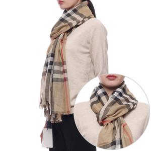 [버버리] 25SS 여성 체크 울 실크 머플러 (8078779 ARCHIVE BEIGE W 25S)