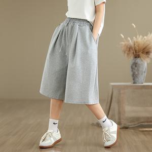 [나코디]원턱버뮤다밴딩팬츠 빅사이즈 6부반바지 오버핏팬츠/PT-6690