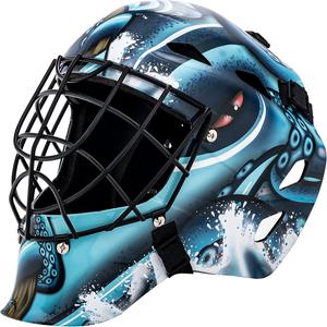프랭클린 스포츠 시애틀 크라켄 NHL 하키 골리 페이스 마스크 - 어린 스트리트 청 팀