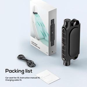 카시트 선풍기 뒷좌석 냉각 헤드레스트 공기 USB 전원 조절 스트랩  자동차 인테리어 장식