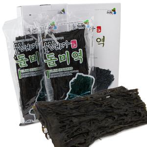 울진 해녀가 잡은 자연산 돌미역 산모미역 400g