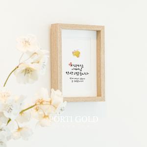 [뽀르띠] 순금 24K 카네이션 골드바 액자 기프트 선물 0.5g