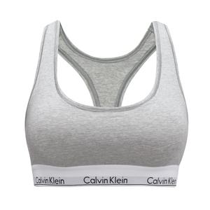 CK 캘빈클라인 모던 코튼 AF 레이서백 노패드 브라렛 여성 언더웨어 브라 그레이 F3785-020