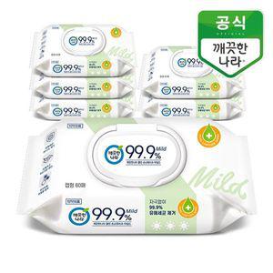 [깨끗한나라] 클린 손소독티슈 마일드 캡형 60매 6팩[30130055]