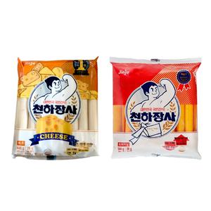 진주햄 천하장사 오리지날 504g 1개 + 천하장사 치즈 448g 1개 (총2개) 초등학생간식 군것질거리