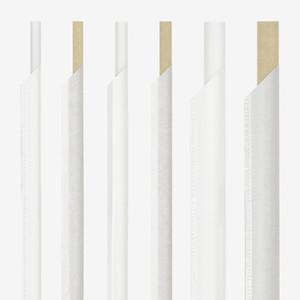 나우스팩 화이트 크라프트 종이빨대 개별포장형 (100개) - 6mm 7mm 12mm