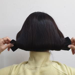 와이어 머리끈 당고 똥머리 당고머리 밴드 블랙