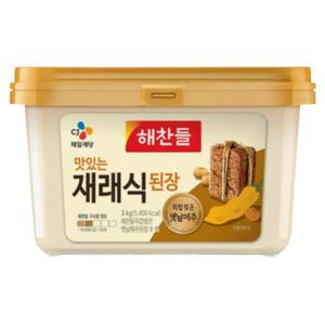 해찬들 맛있는 재래식 된장 3kg x 1개