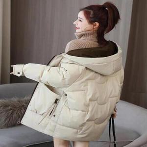 여성 바람막이 점퍼 루즈핏 겨울 캐주얼 코트 기장 도톰 패딩 하프 젠3