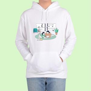 [OFKN0OS9]집콕 운동 라이프스타일 맞춤 후드티